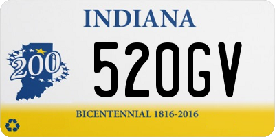 IN license plate 520GV