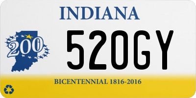 IN license plate 520GY