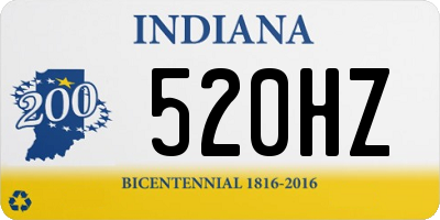 IN license plate 520HZ