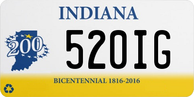 IN license plate 520IG