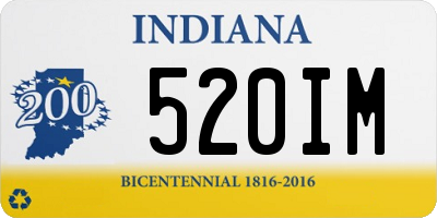 IN license plate 520IM