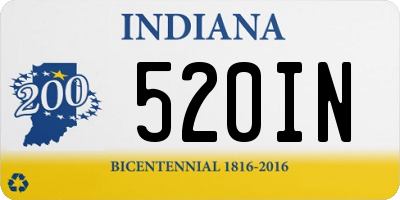 IN license plate 520IN