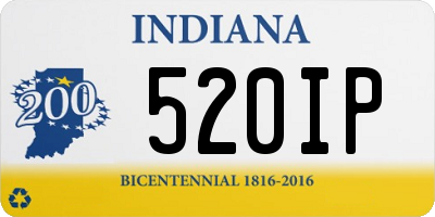 IN license plate 520IP