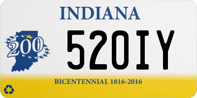 IN license plate 520IY