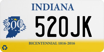 IN license plate 520JK