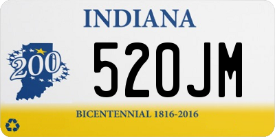 IN license plate 520JM