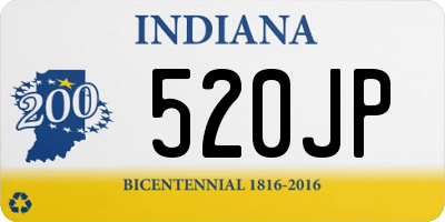 IN license plate 520JP