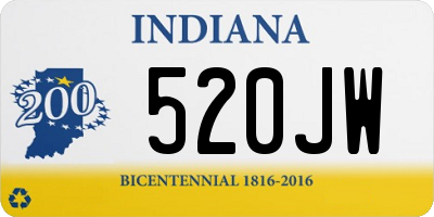 IN license plate 520JW