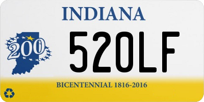 IN license plate 520LF