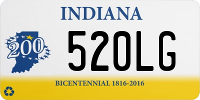 IN license plate 520LG