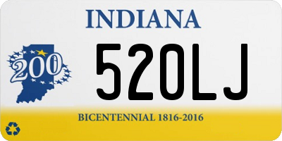 IN license plate 520LJ