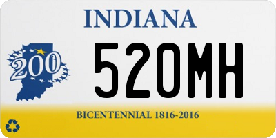 IN license plate 520MH