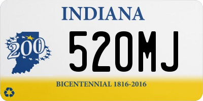 IN license plate 520MJ