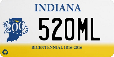 IN license plate 520ML