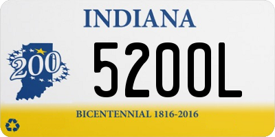 IN license plate 520OL