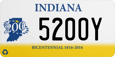 IN license plate 520OY