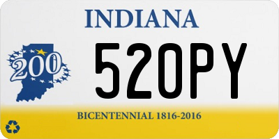 IN license plate 520PY