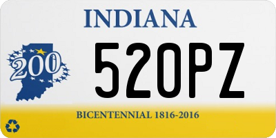 IN license plate 520PZ