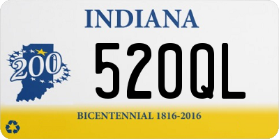 IN license plate 520QL