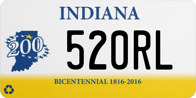 IN license plate 520RL