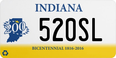 IN license plate 520SL