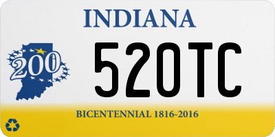 IN license plate 520TC