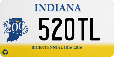 IN license plate 520TL