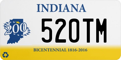 IN license plate 520TM