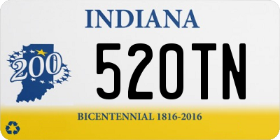 IN license plate 520TN