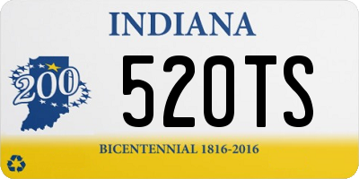 IN license plate 520TS