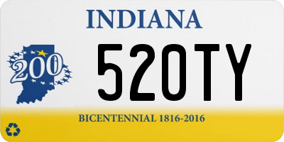 IN license plate 520TY