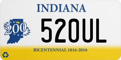 IN license plate 520UL