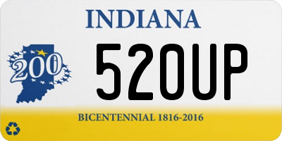 IN license plate 520UP