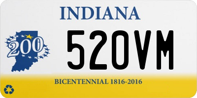 IN license plate 520VM