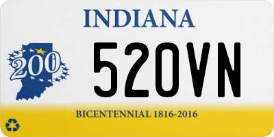 IN license plate 520VN