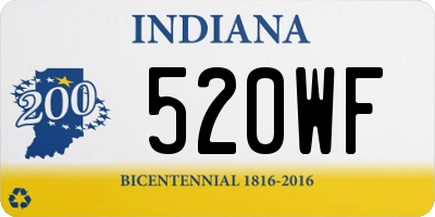 IN license plate 520WF