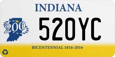 IN license plate 520YC