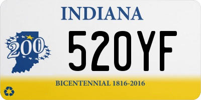 IN license plate 520YF