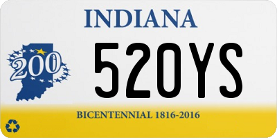 IN license plate 520YS