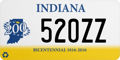 IN license plate 520ZZ