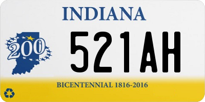 IN license plate 521AH