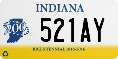 IN license plate 521AY