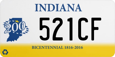 IN license plate 521CF