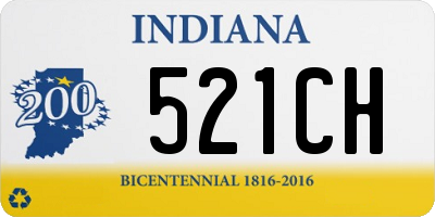 IN license plate 521CH