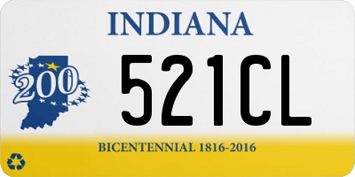 IN license plate 521CL