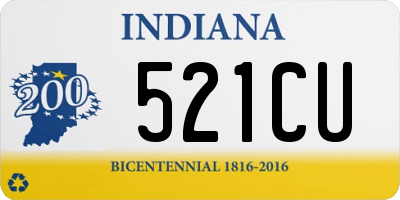 IN license plate 521CU