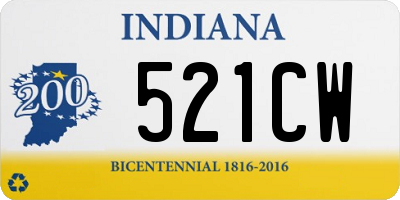 IN license plate 521CW