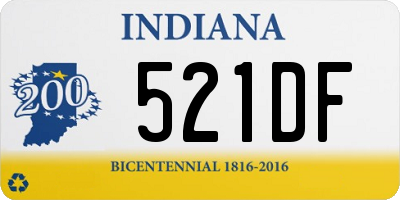 IN license plate 521DF