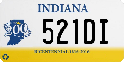 IN license plate 521DI