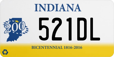 IN license plate 521DL